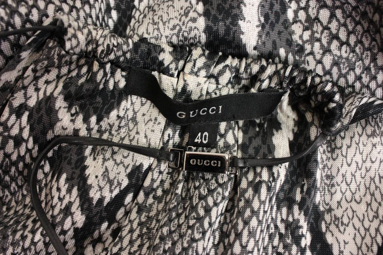 Tom Ford for Gucci Snakeskin Print Dress 5