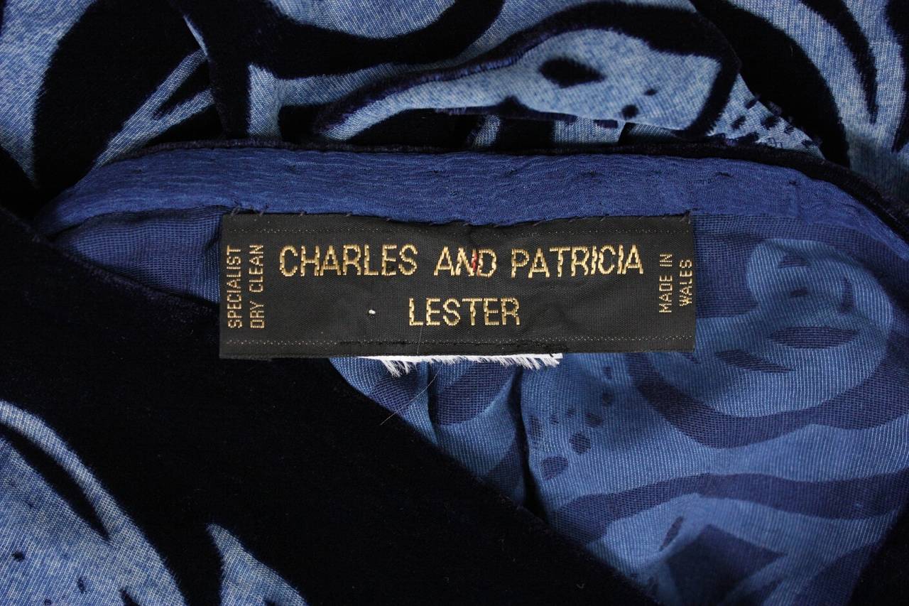Charles & Patricia Lester Devore Cocoon Coat For Sale 1