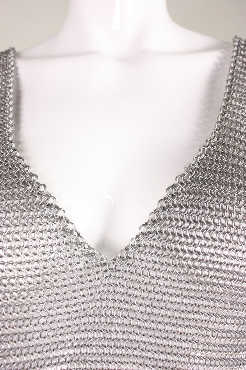 1980's Michael Schmidt Handmade Chainmail Dress In Excellent Condition For Sale In Los Angeles, CA