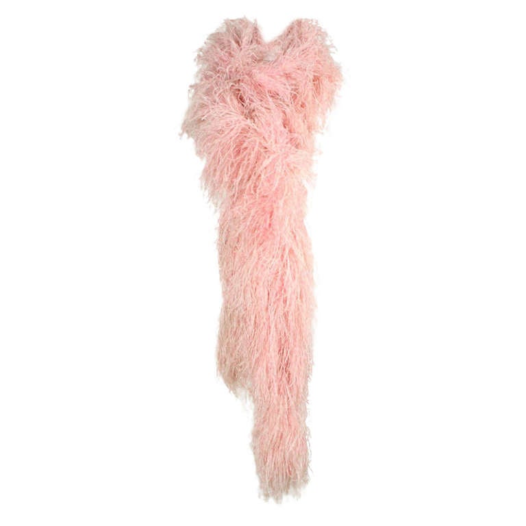 1970's Pink Ostrich Feather Boa