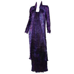 Patricia Lester Pleated Gown & Coat