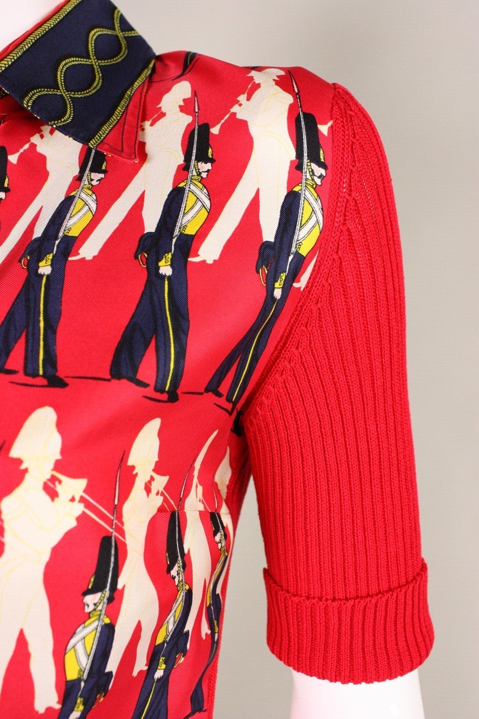 1960s Hermes Sweater with Soldier Print 2