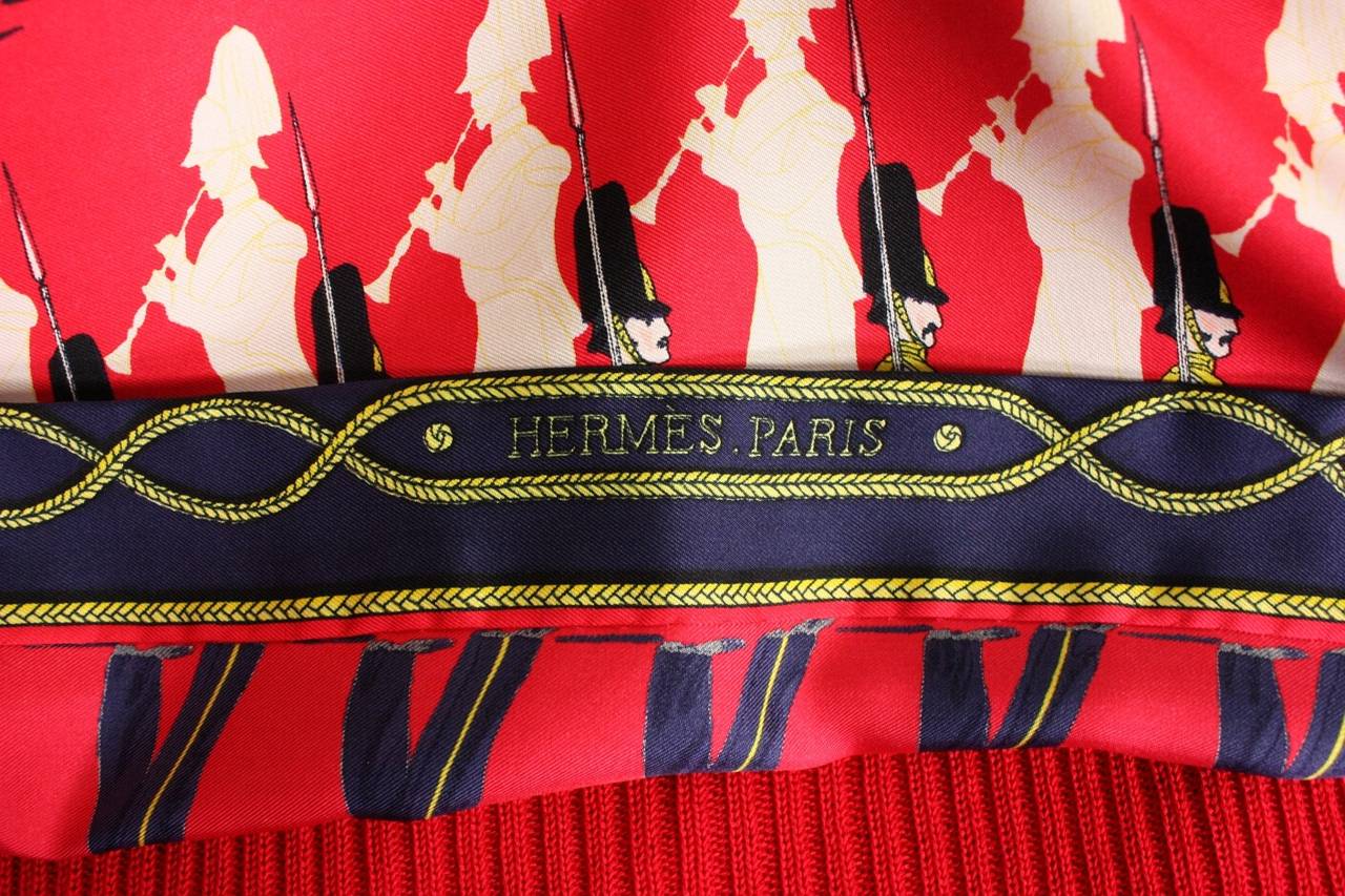 1960s Hermes Sweater with Soldier Print 3