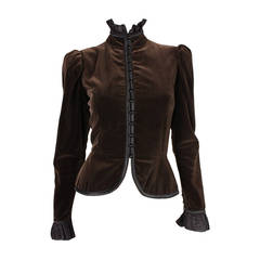 Vintage Late 1970s Yves Saint Laurent Velvet Jacket