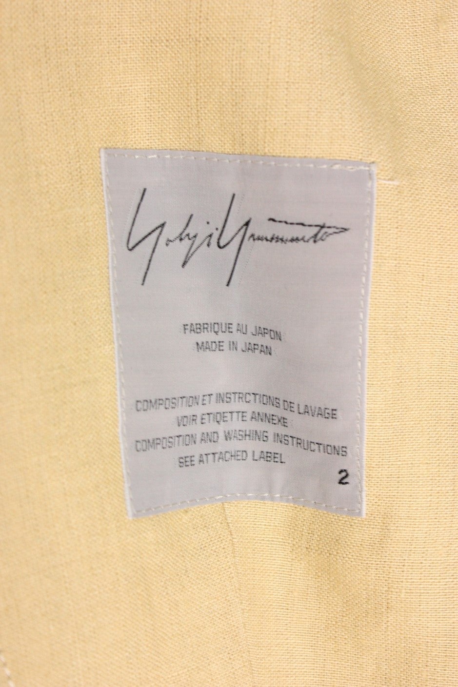 Yohji Yamamoto Fitted Jacket with Peplum 2