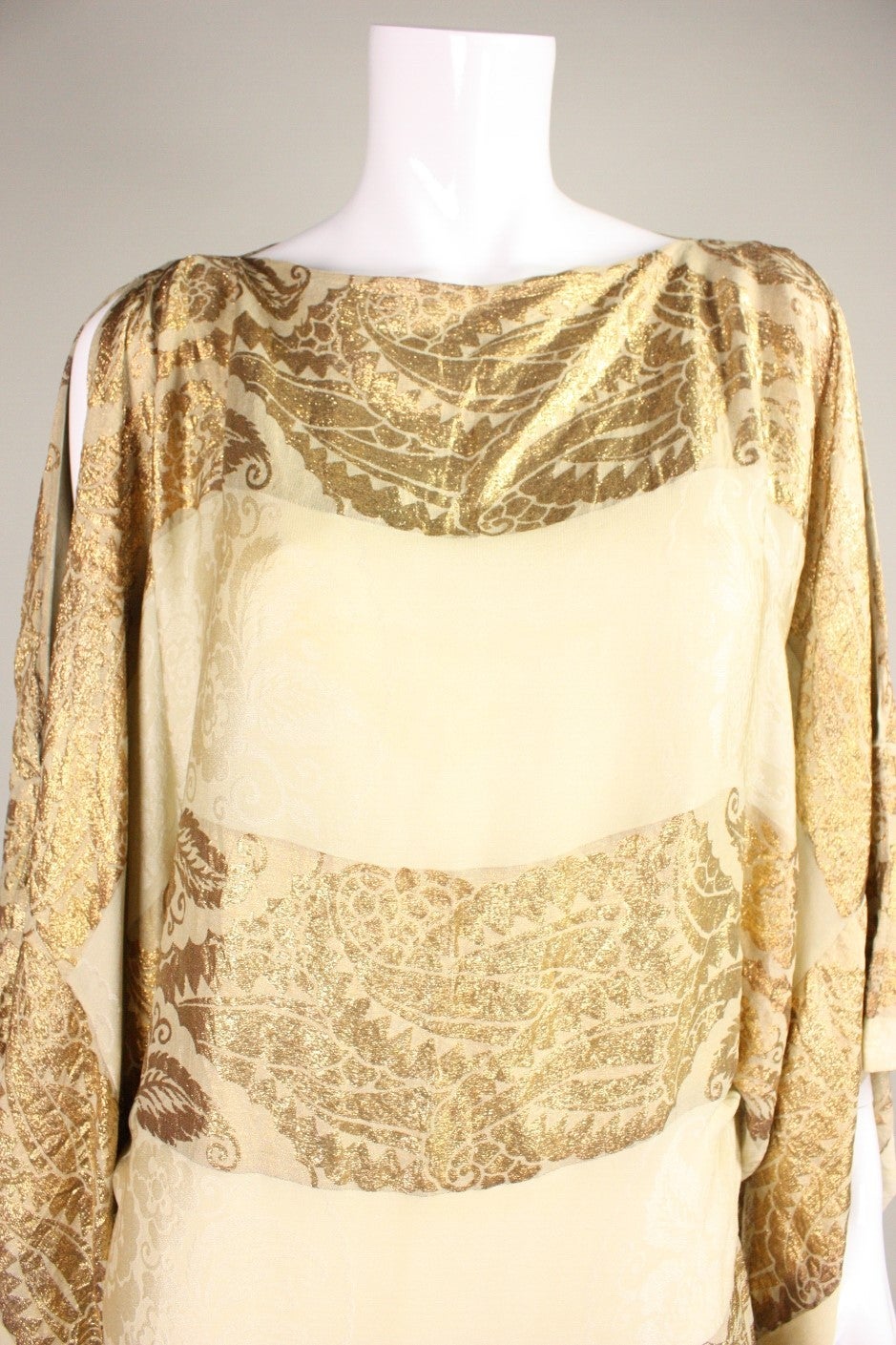 1920's Lame Jacquard Tunic Dress 1