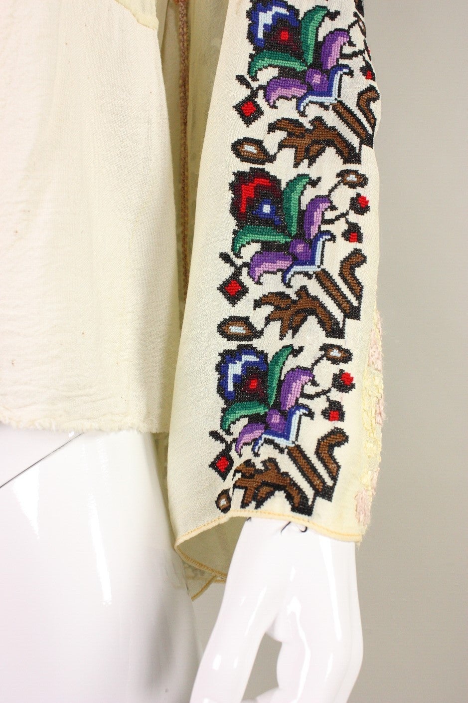 1930's Eastern European Embroidered Bohemian Blouse 1