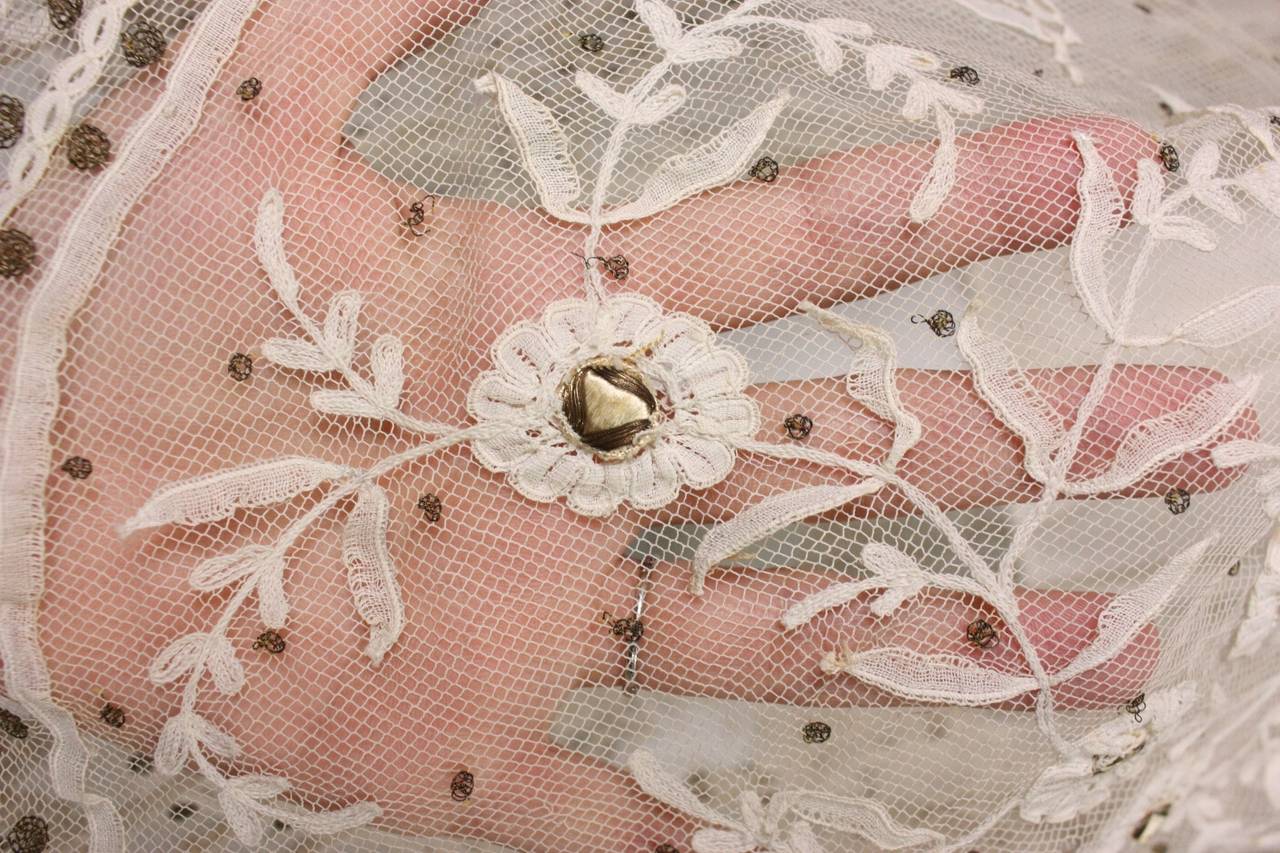 Edwardian Ivory Lace Tea-Length Gown 3