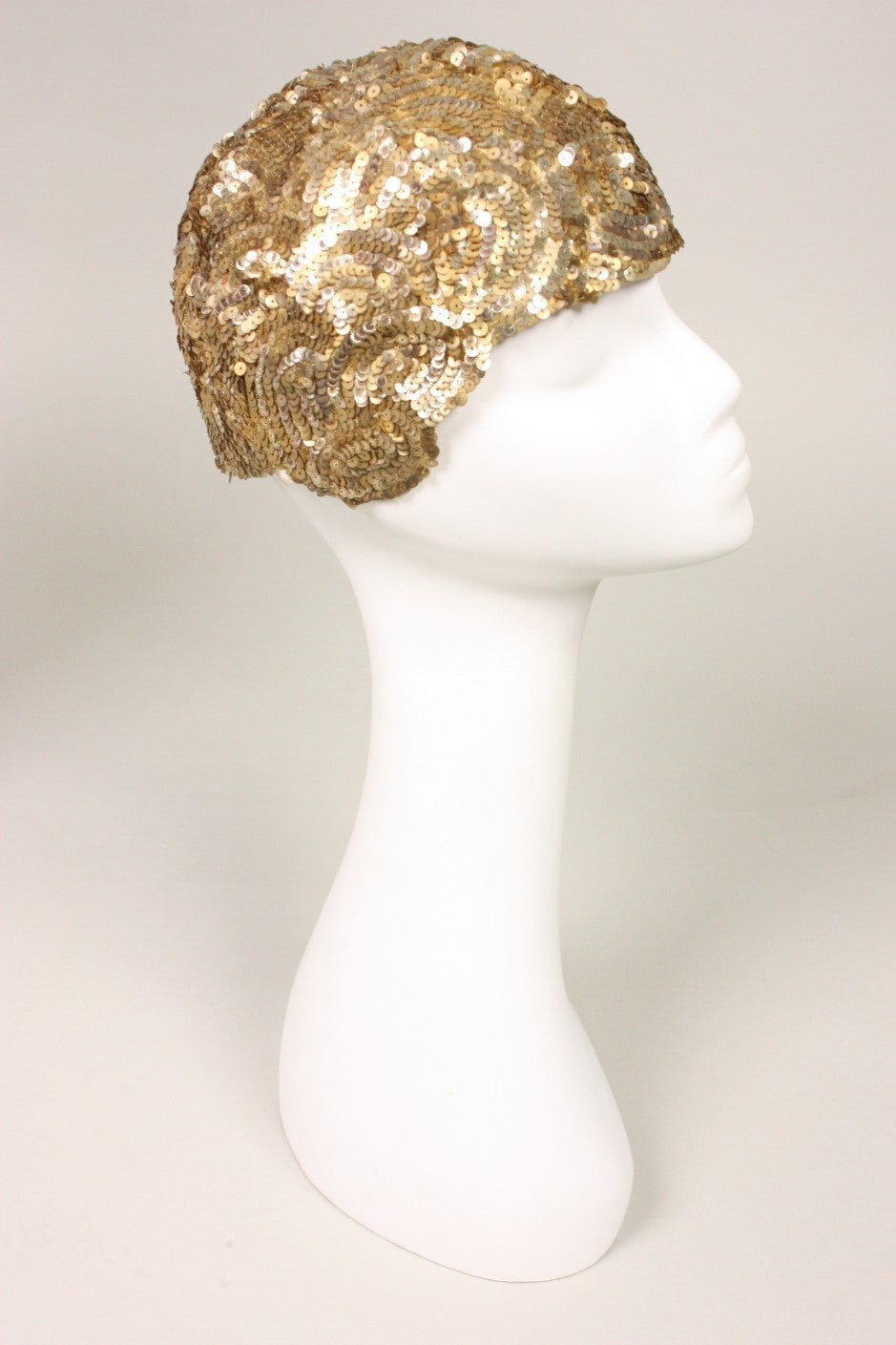 gold skull cap