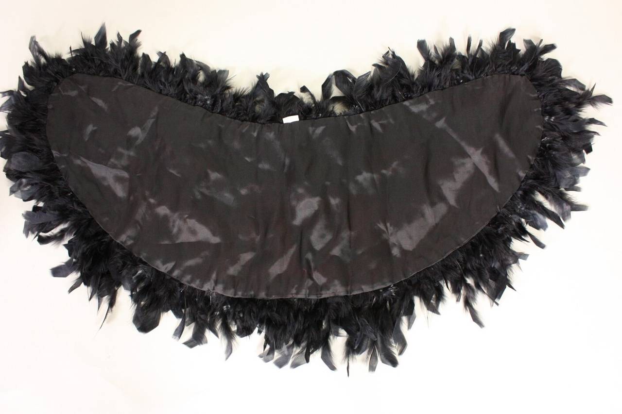 Black Feather Shrug 1