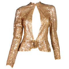 1930's Sparkling Gold Sequined Jacket
