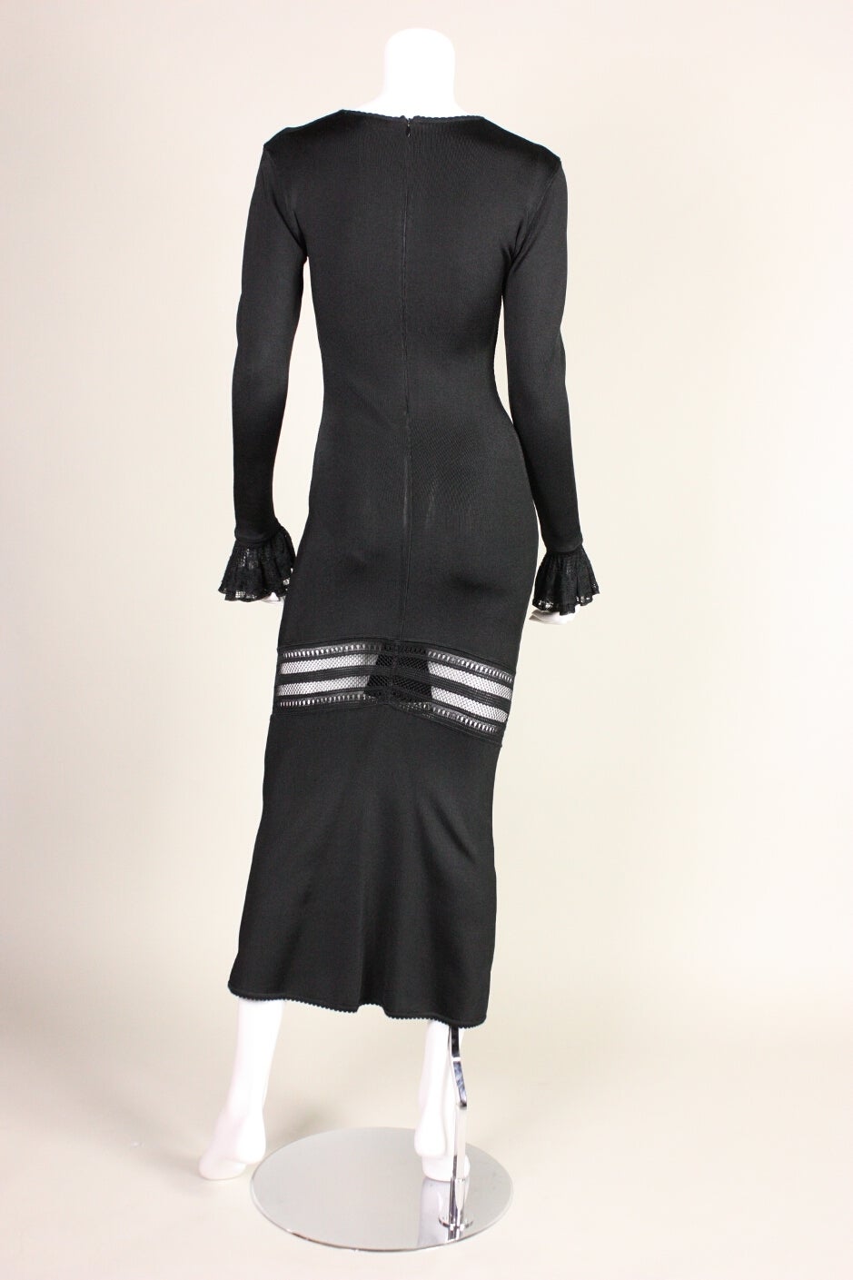 Women's 1990's Alaia Dress with Transparent Panel