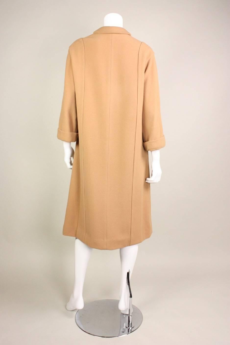 1950's Rudi Gernreich for Walter Bass Wool Coat In Excellent Condition In Los Angeles, CA