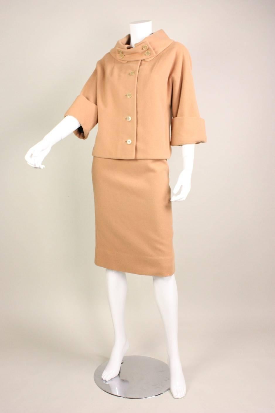 1950's Rudi Gernreich for Walter Bass Wool Skirt Suit 1