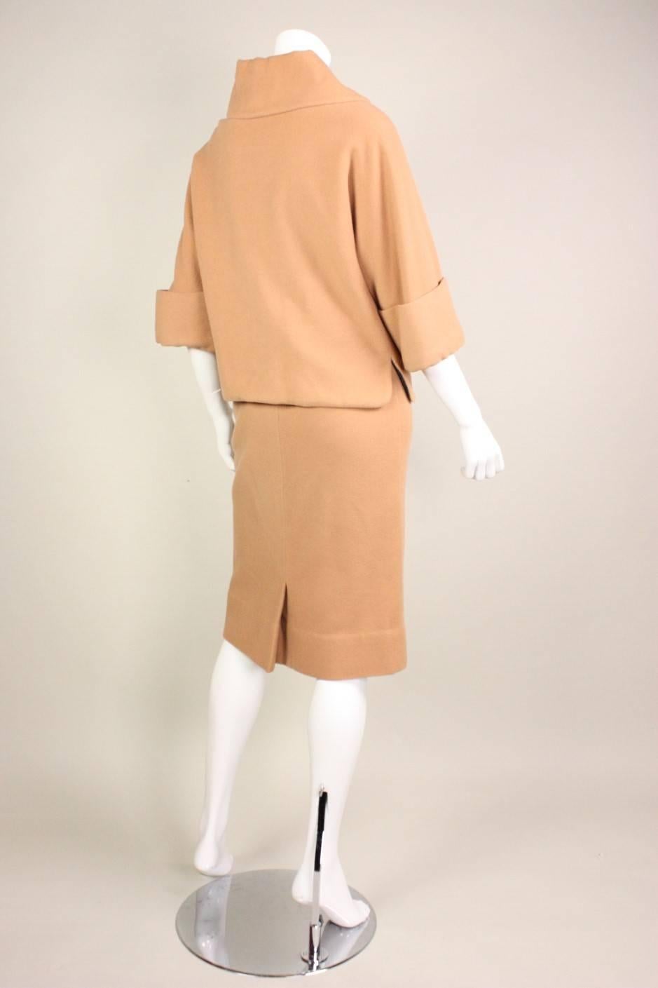 1950's Rudi Gernreich for Walter Bass Wool Skirt Suit In Excellent Condition In Los Angeles, CA