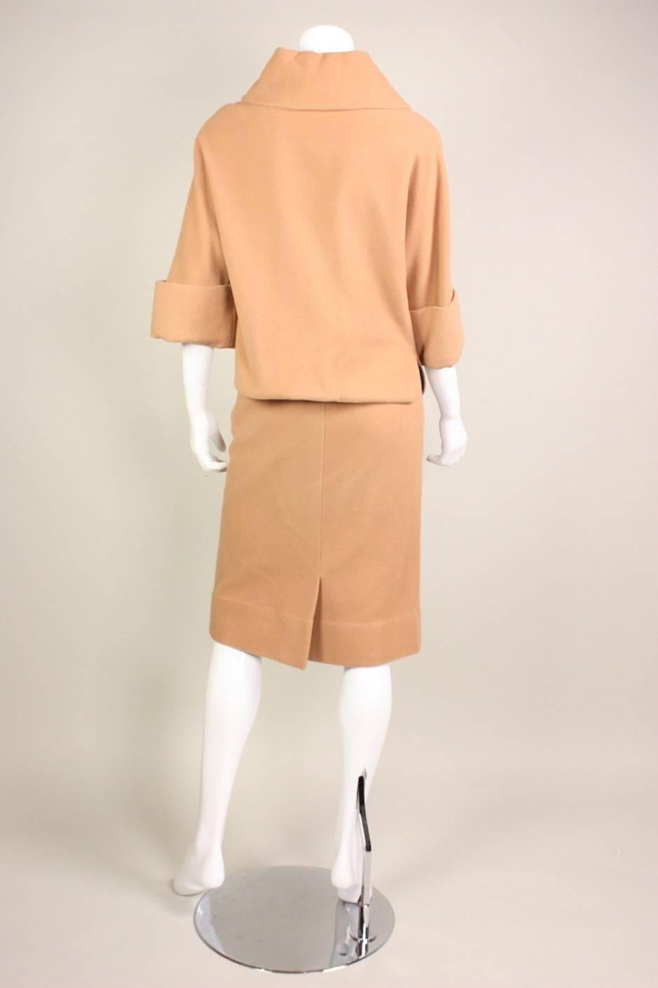 Women's 1950's Rudi Gernreich for Walter Bass Wool Skirt Suit