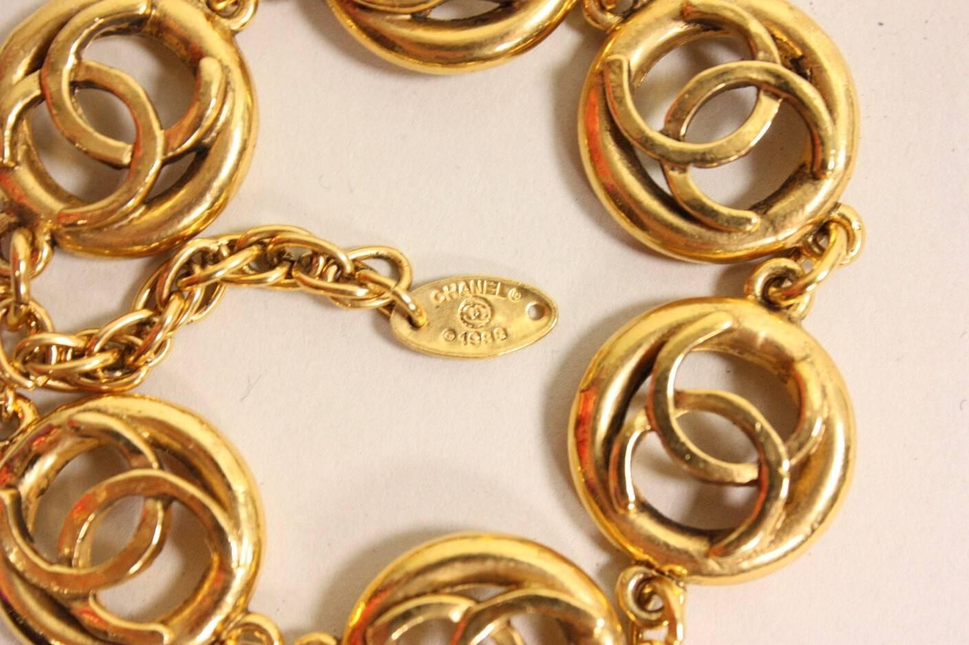 Women's 1980's Chanel Gold-Toned Bracelet