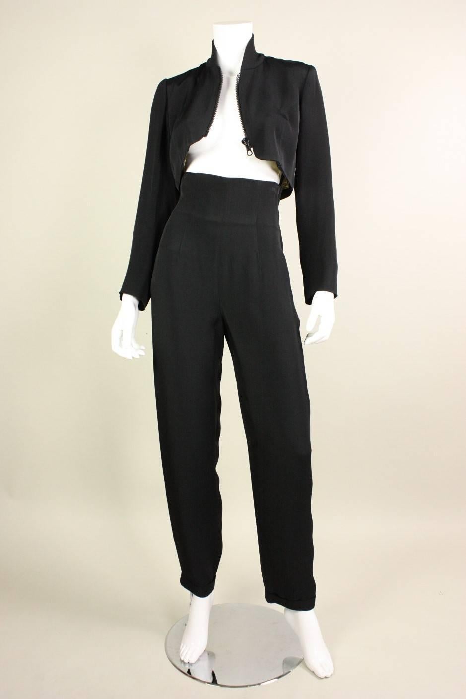 1990's Ozbek Ensemble with Gold Embroidered Wings 4