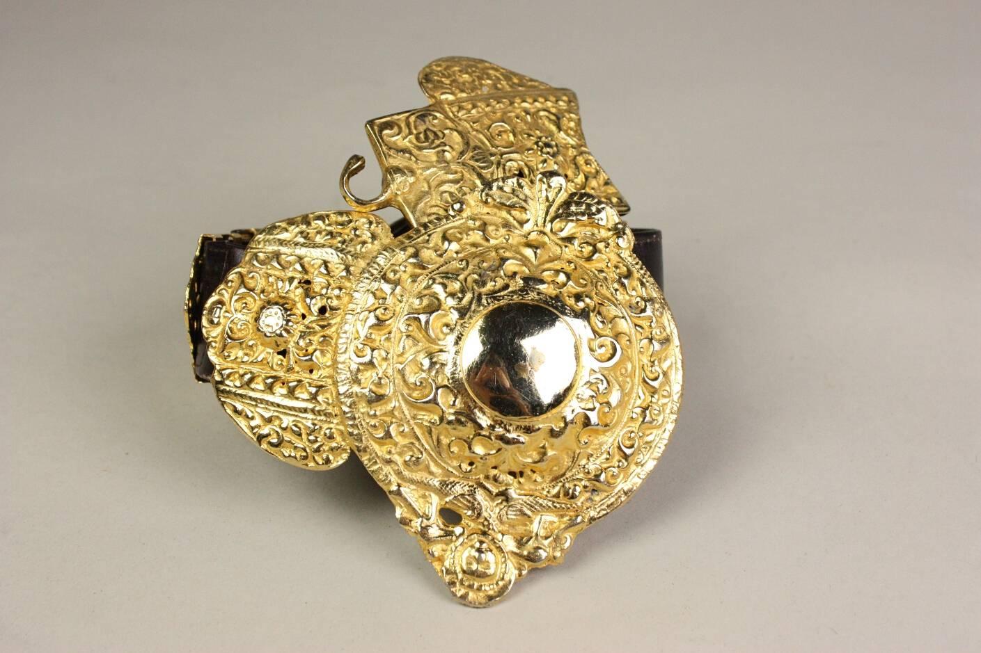 Women's Roberta di Camerino Belt with Large Buckle, 1970s  For Sale