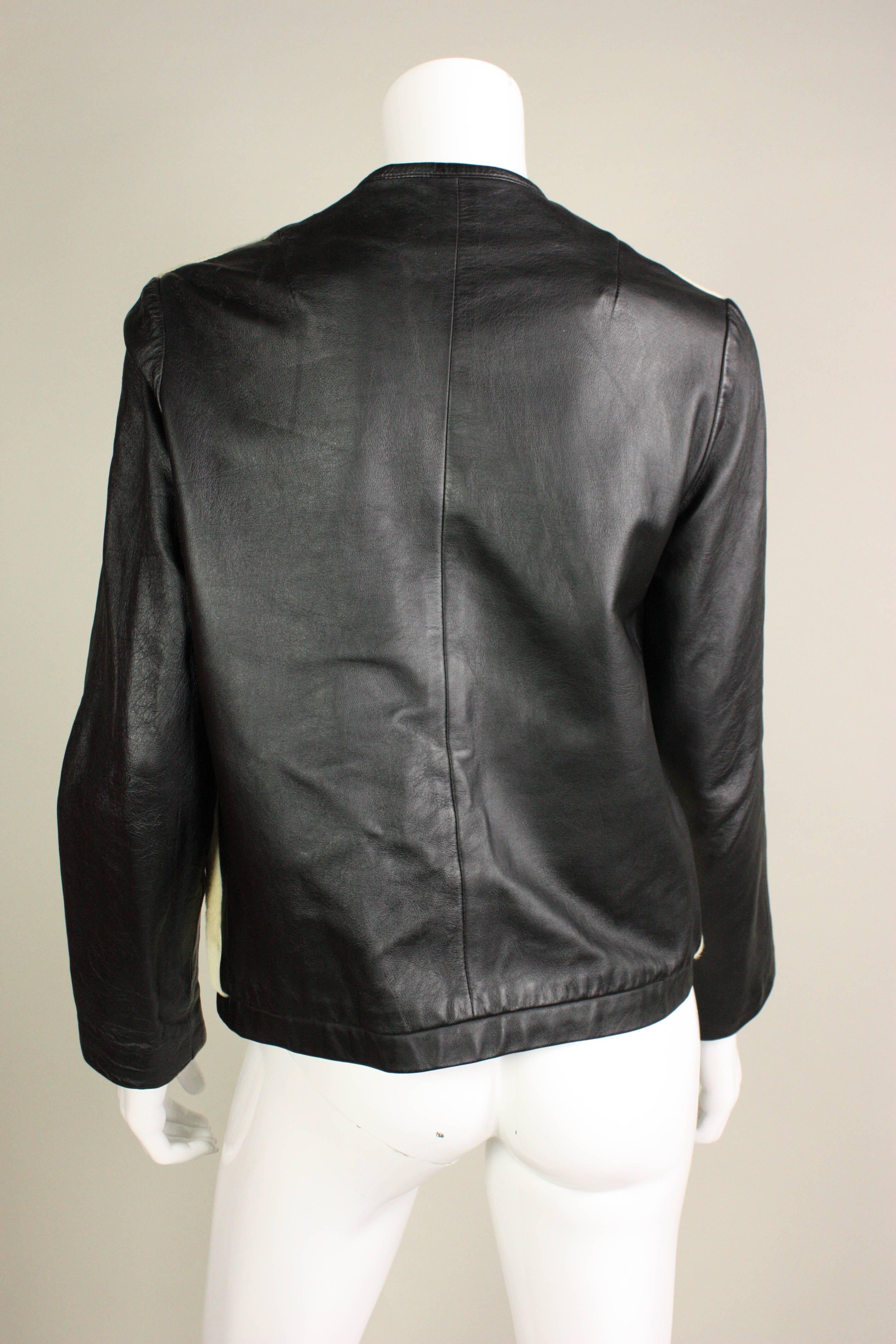 Women's 1960's Cowhide & Leather Jacket