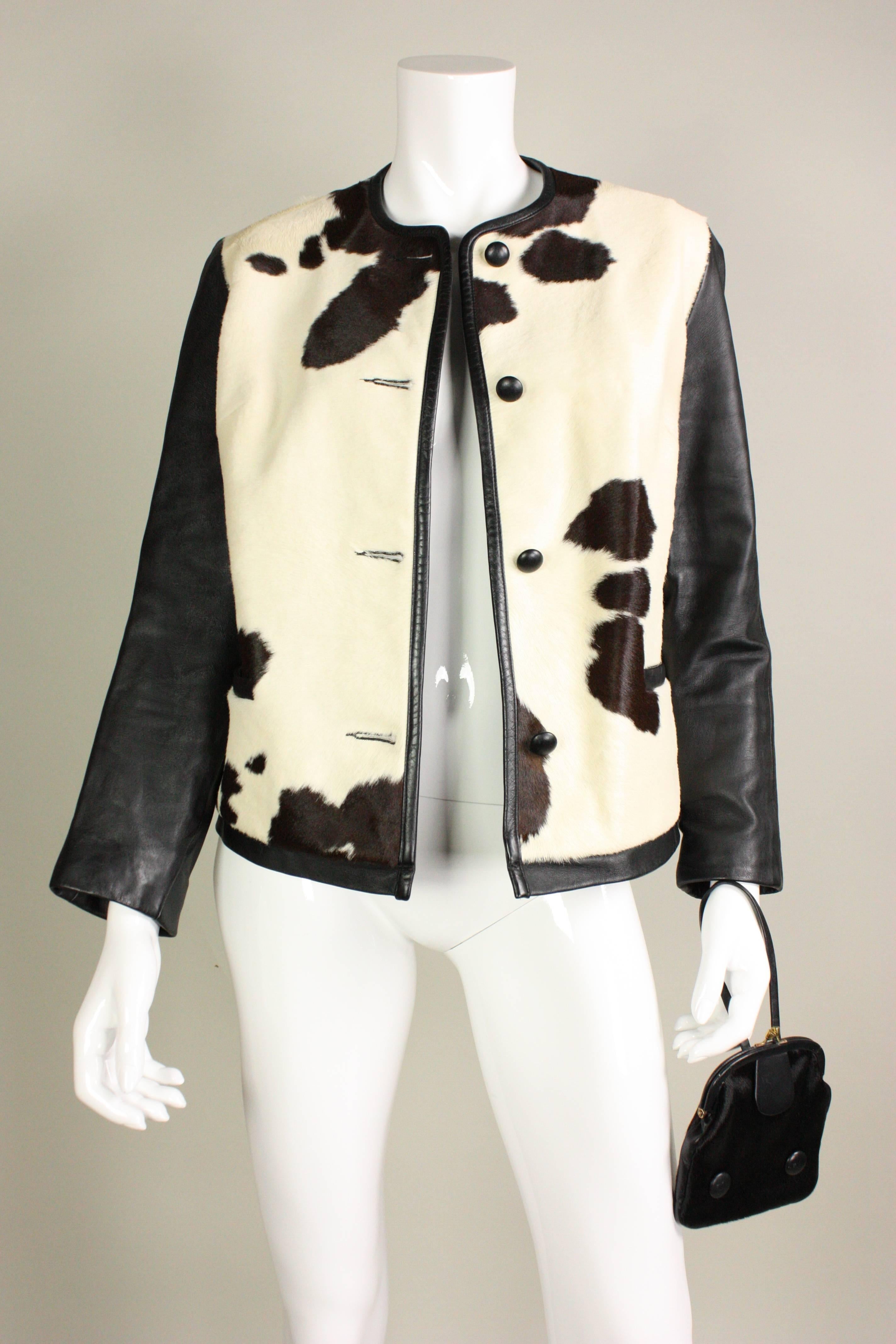 1960's Cowhide & Leather Jacket 1