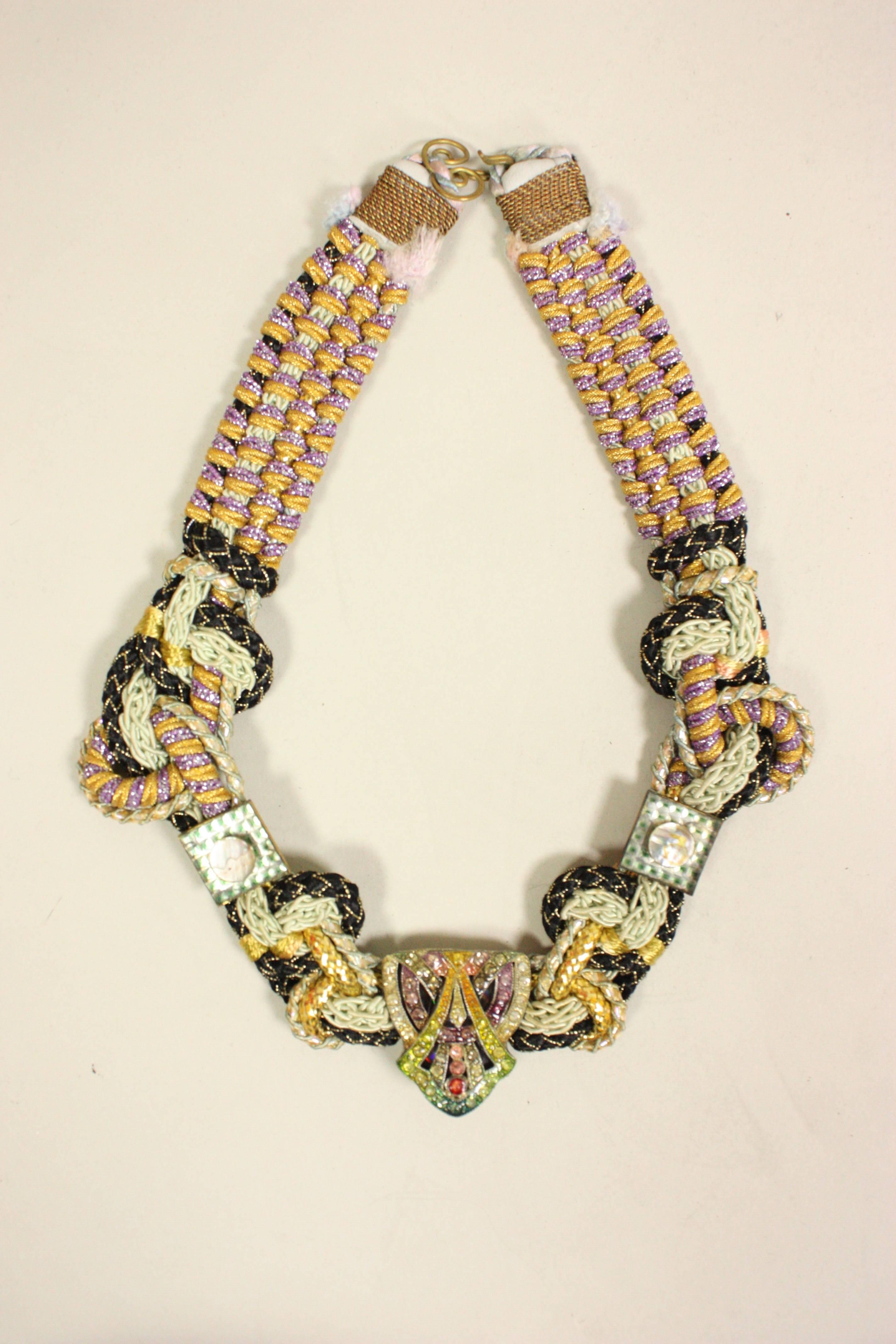 1970's Alex & Lee Braided Necklace For Sale 2