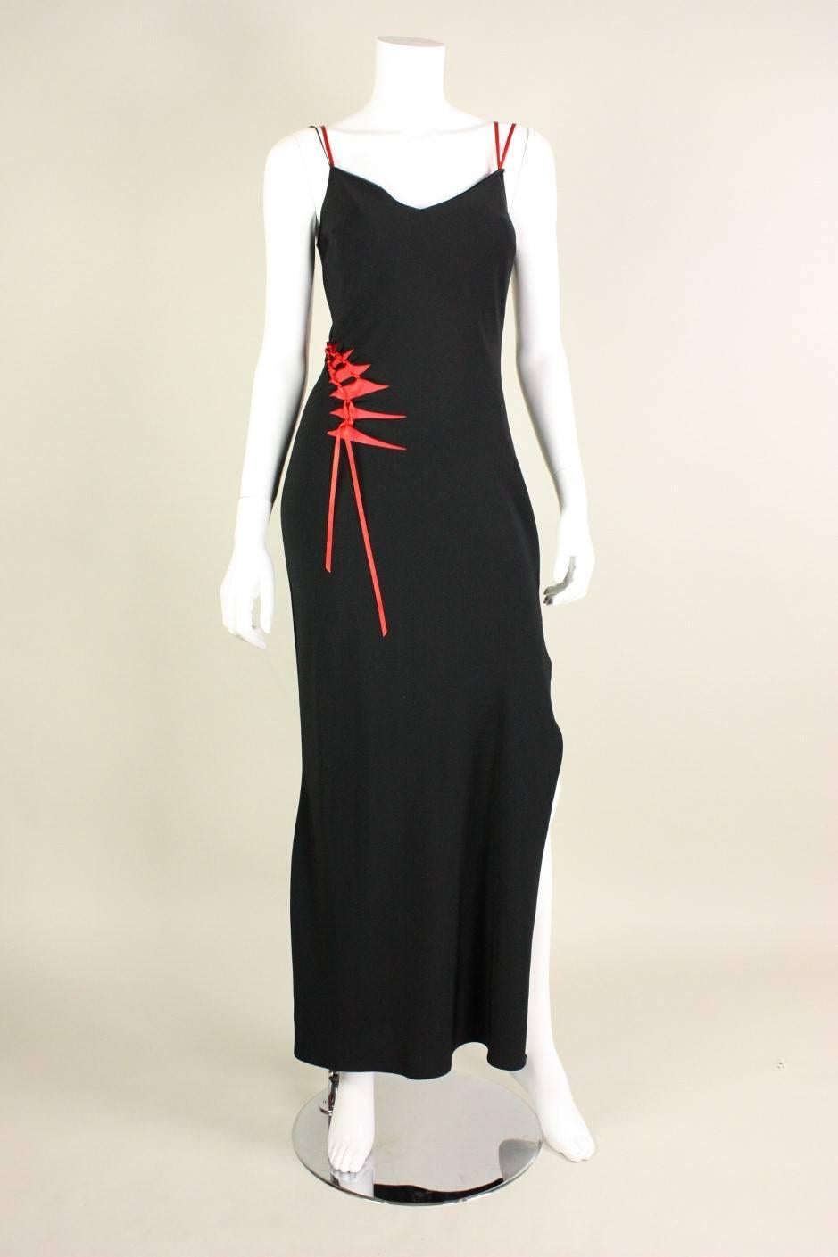 John Galliano Black Dress with Cut-Outs In Excellent Condition In Los Angeles, CA