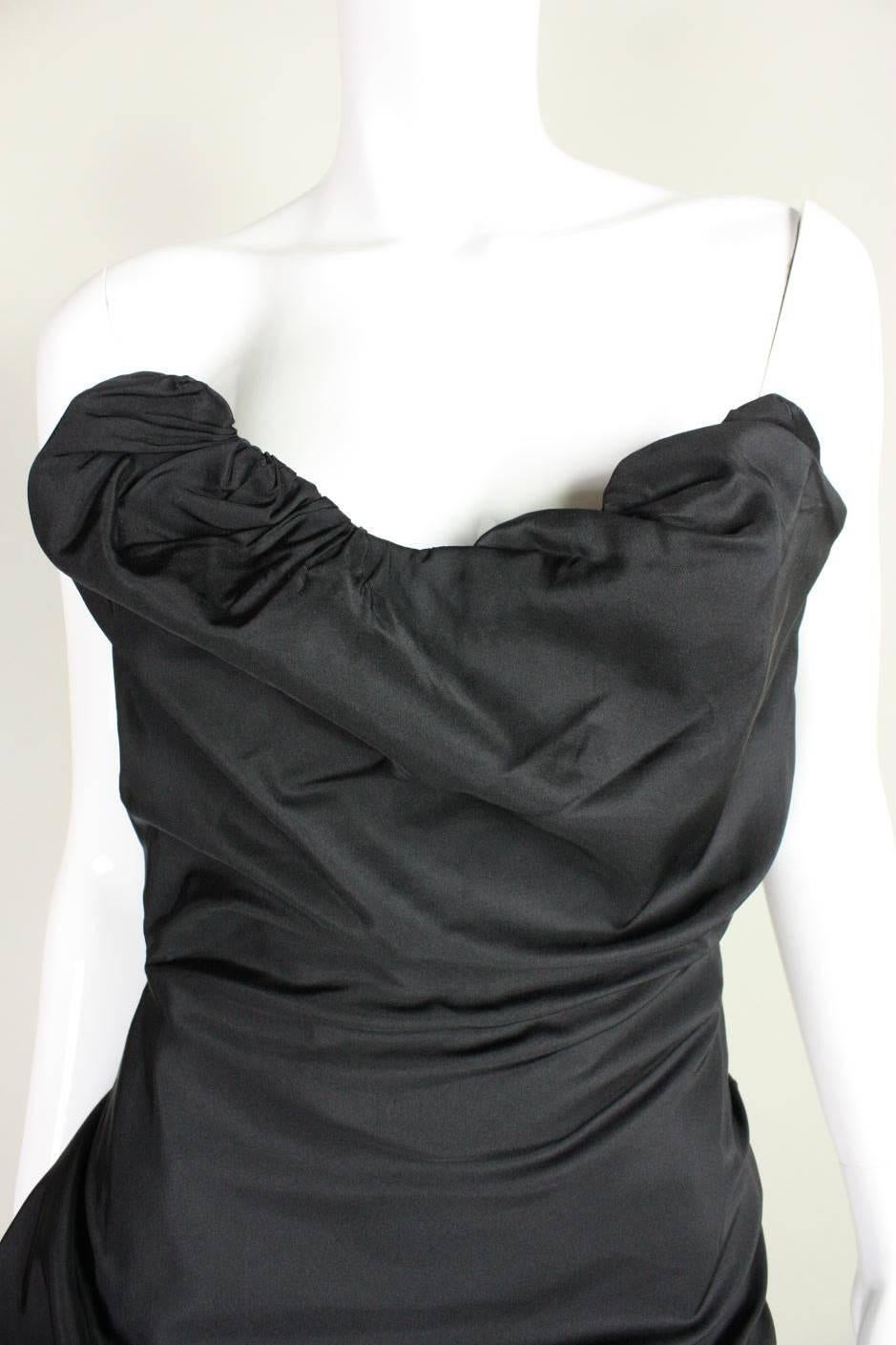 Vivienne Westwood Asymmetrical Black Gown 3