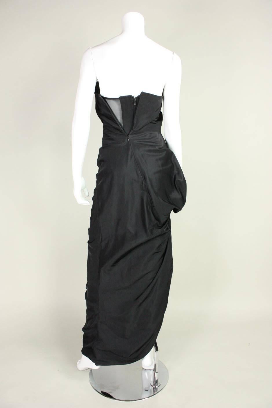 Women's Vivienne Westwood Asymmetrical Black Gown