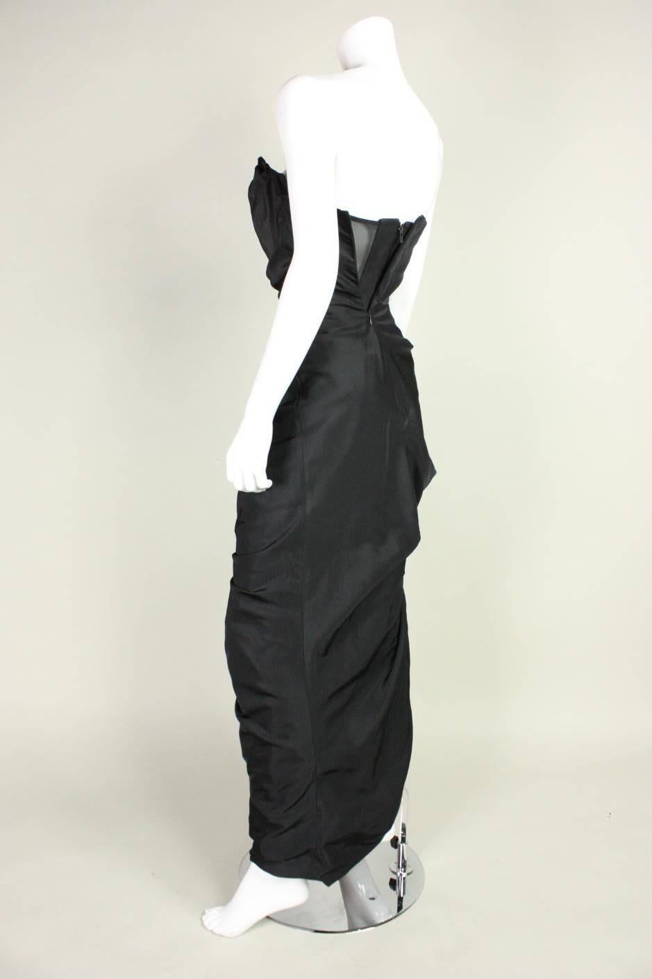 Vivienne Westwood Asymmetrical Black Gown 1