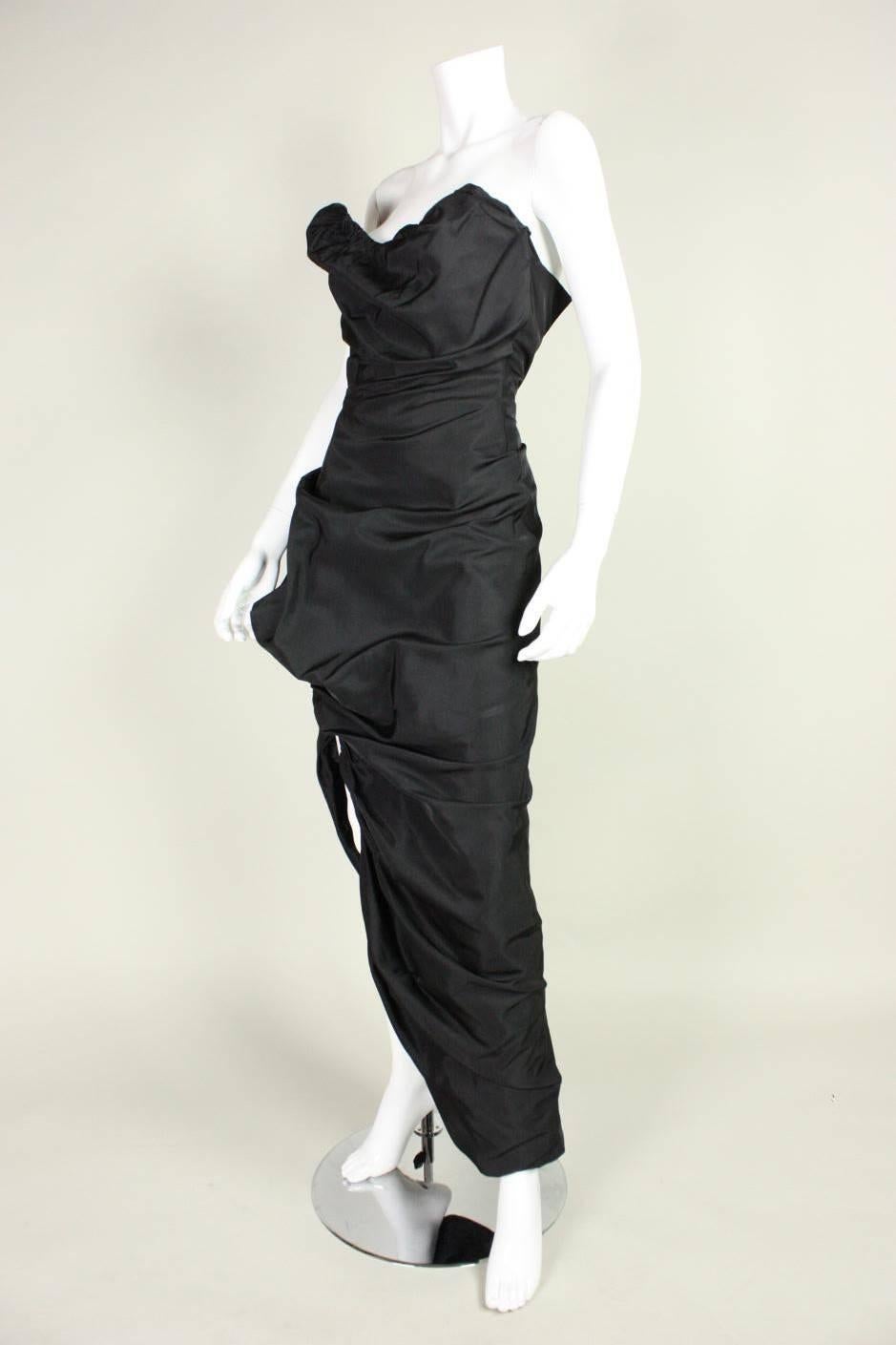 Vivienne Westwood Asymmetrical Black Gown 2