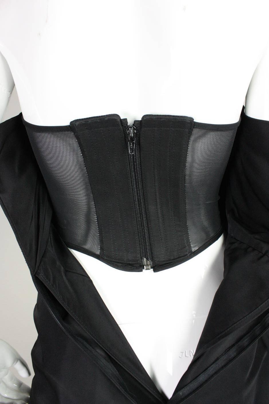 Vivienne Westwood Asymmetrical Black Gown 4