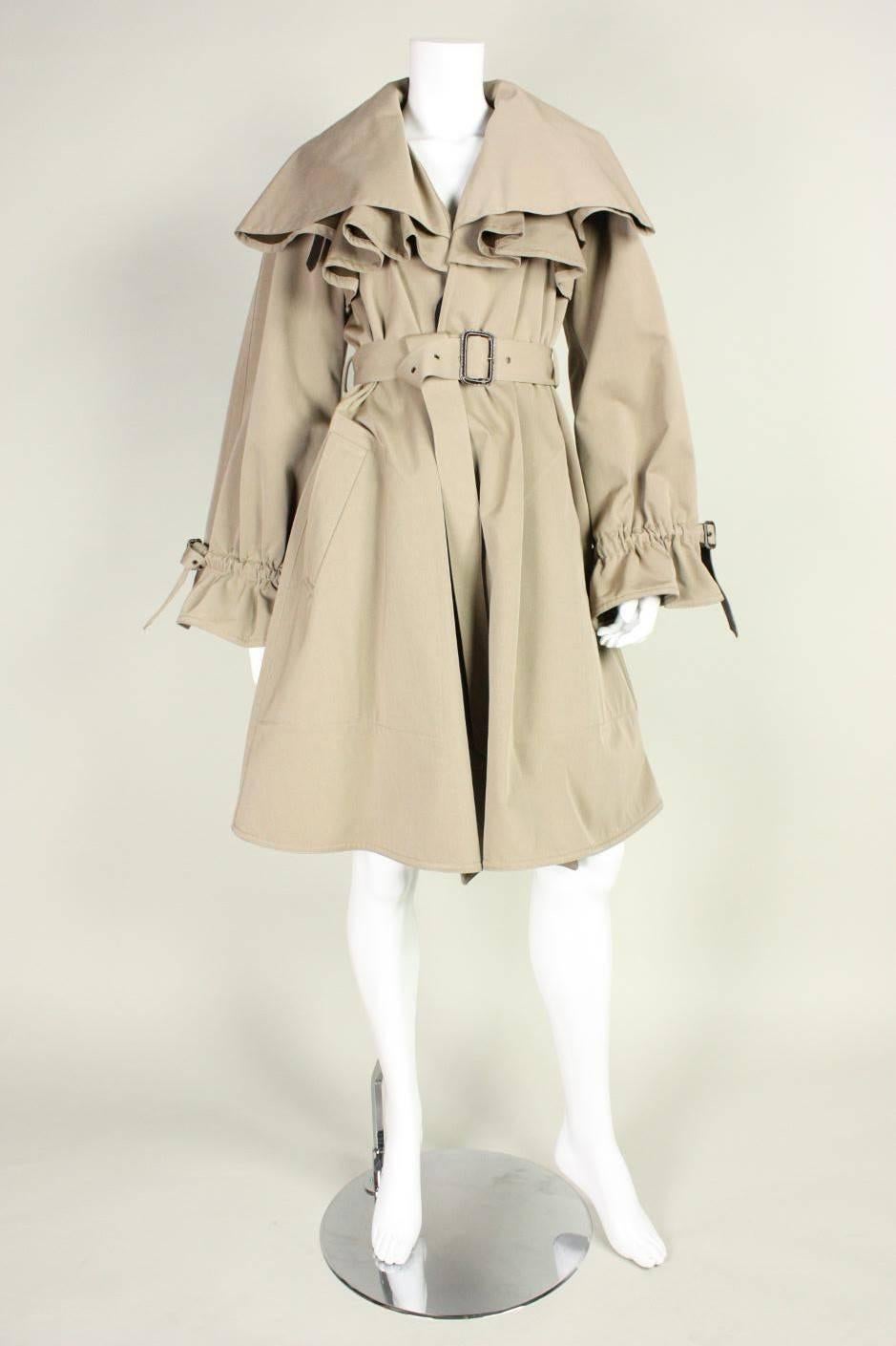 Jean-Paul Gaultier Trench Coat with Buckle Detailing 2