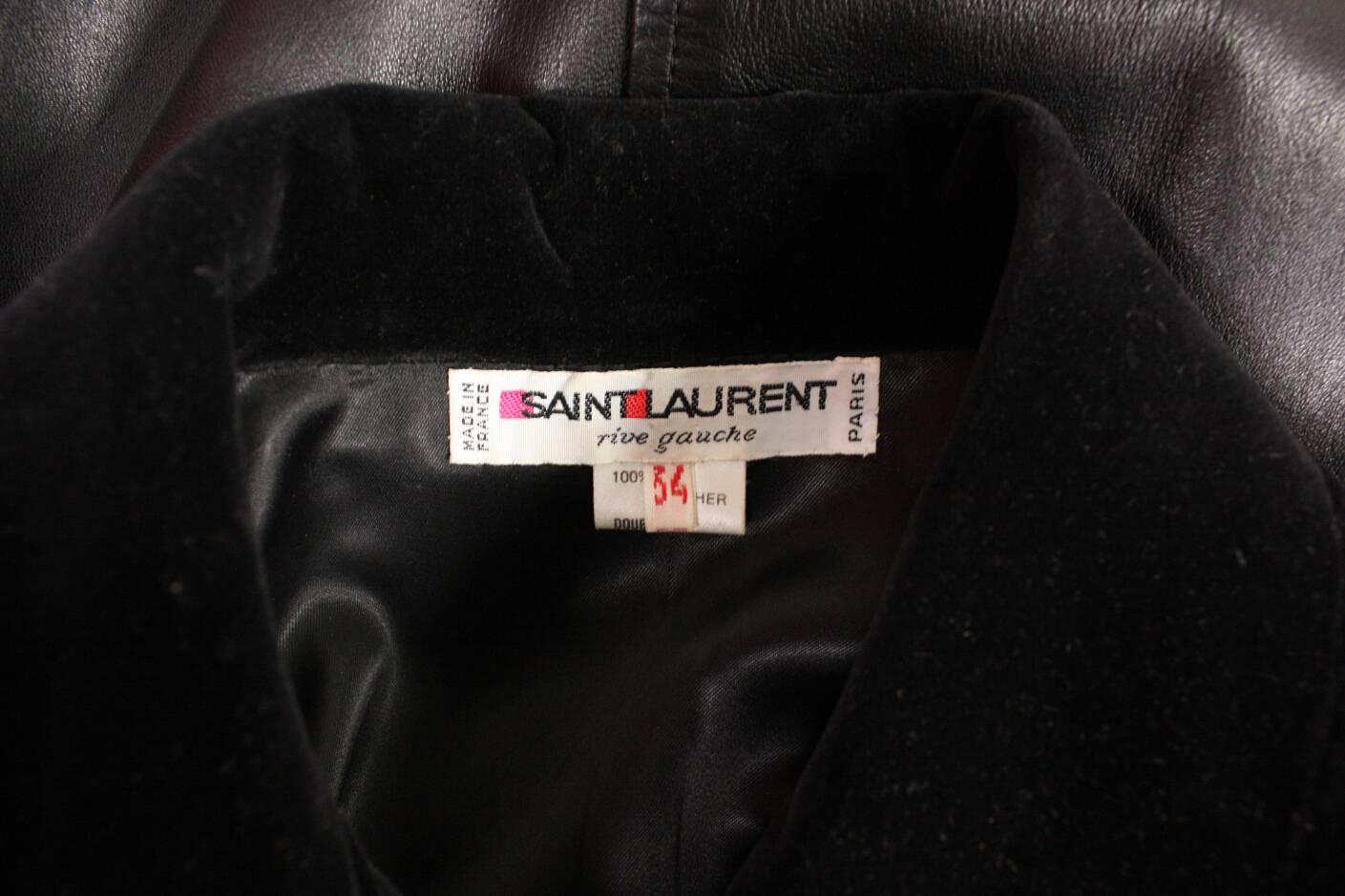 1980's Yves Saint-Laurent Sleek Leather Dress 4