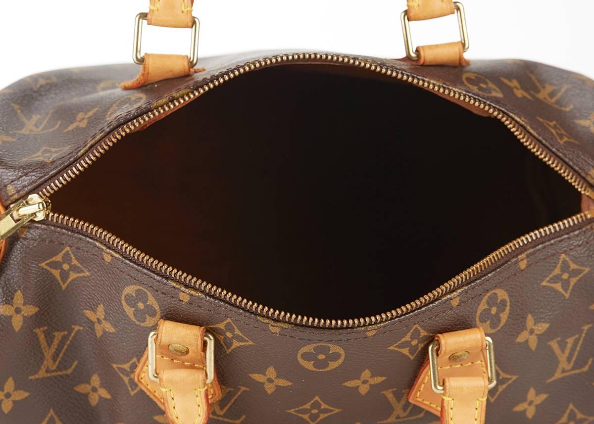 2002 Louis Vuitton Brown Classic Monogram Speedy 30 1