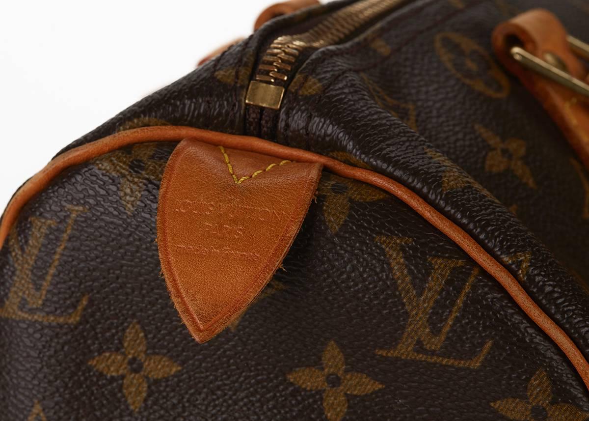 Donna 2002 Louis Vuitton Brown Classic Monogram Speedy 30