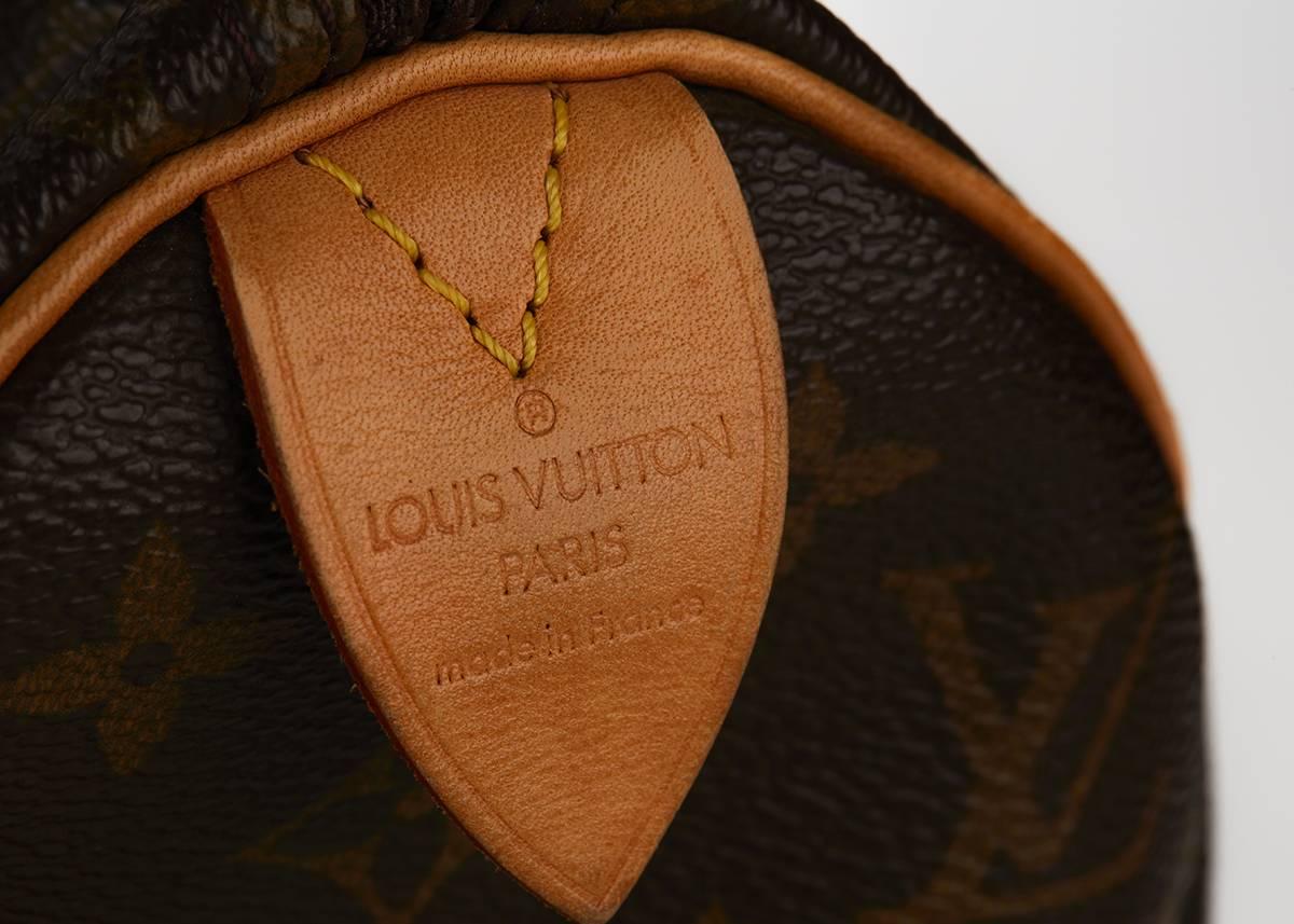 1990s Louis Vuitton Brown Classic Monogram Canvas Speedy 25 1