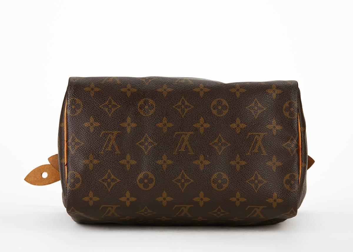 1990s Louis Vuitton Brown Classic Monogram Canvas Speedy 25 In Excellent Condition In Bishop's Stortford, Hertfordshire