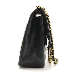 1990s Chanel Black Quilted Lambskin Medium Tall Classic Double Flap Bag