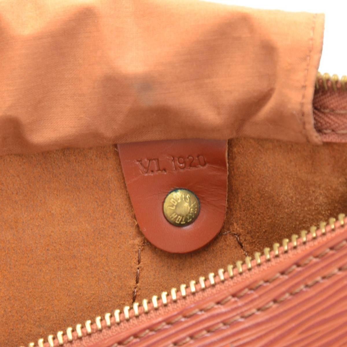 1990s Louis Vuitton Kenyan Fawn Brown Epi Leather Vintage Speedy 25 5