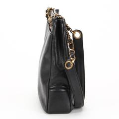 1990s Chanel Black Caviar Leather Vintage Timeless Shoulder Bag