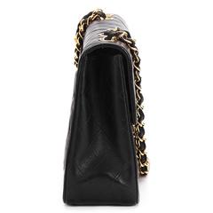 1990s Chanel Black Quilted Lambskin Vintage Maxi Jumbo XL Flap Bag
