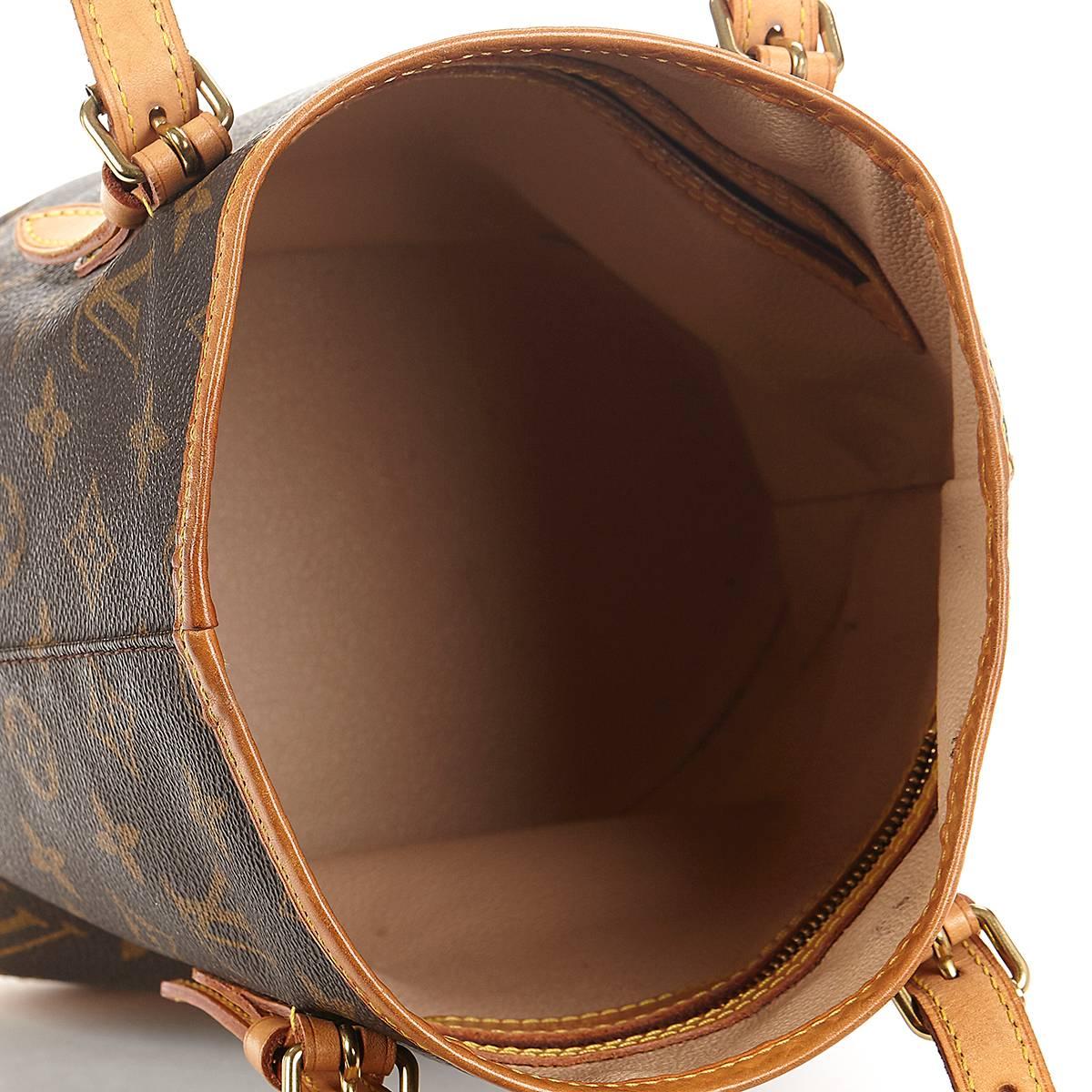 2000s Louis Vuitton Brown Classic Monogram Bucket Bag In Excellent Condition In Bishop's Stortford, Hertfordshire