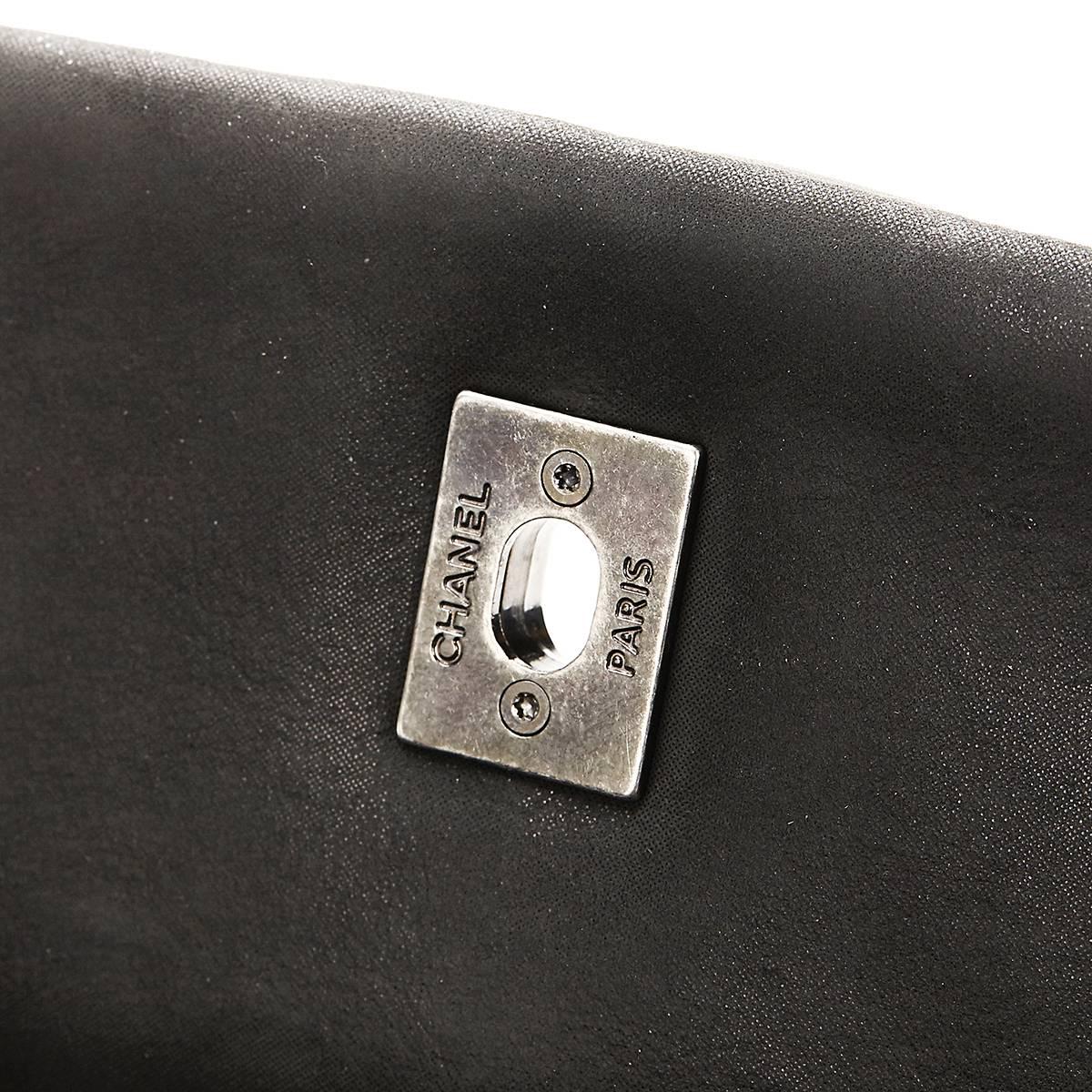 2012 Chanel Black Quilted Velvet Calfskin Small Bubble Flap Bag 3