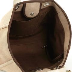 2013 Chanel Beige Canvas Large Deauville Tote