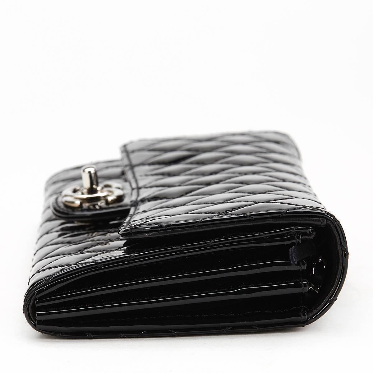 2014 Chanel Black Patent Leather Wallet-on-Chain WOC 1