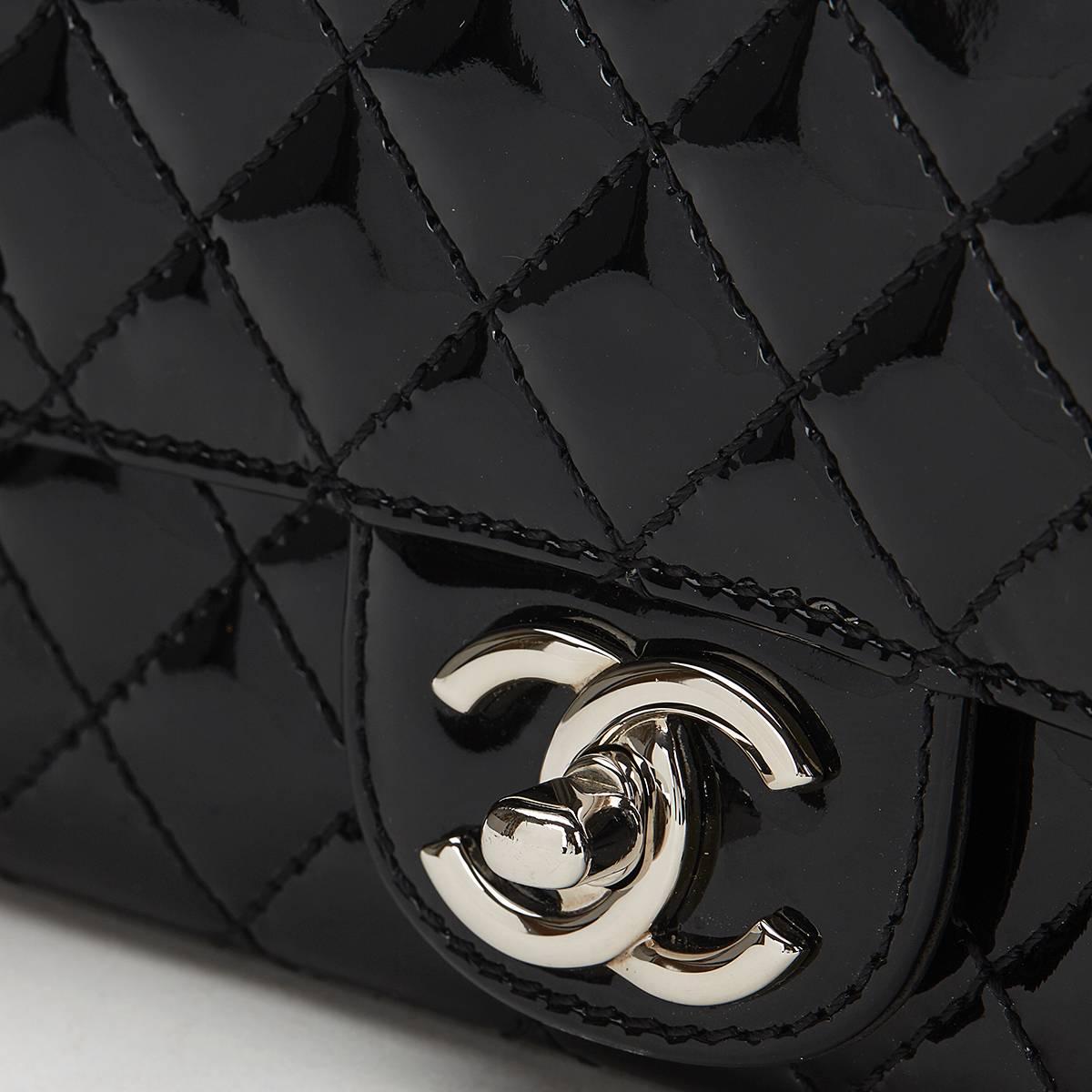 2014 Chanel Black Patent Leather Wallet-on-Chain WOC 3