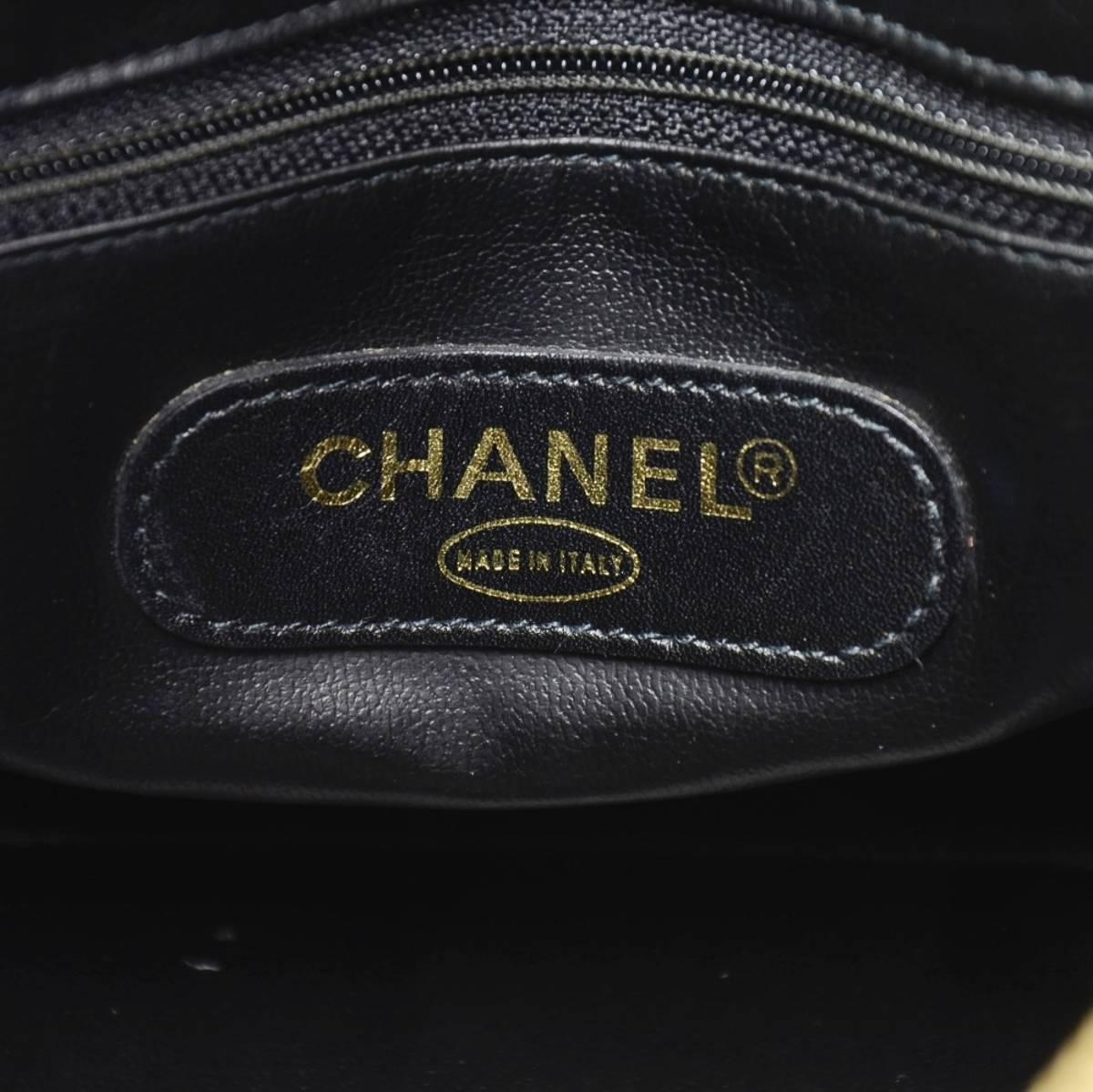 Chanel Black Quilted Lambskin Vintage Boston Bag 3