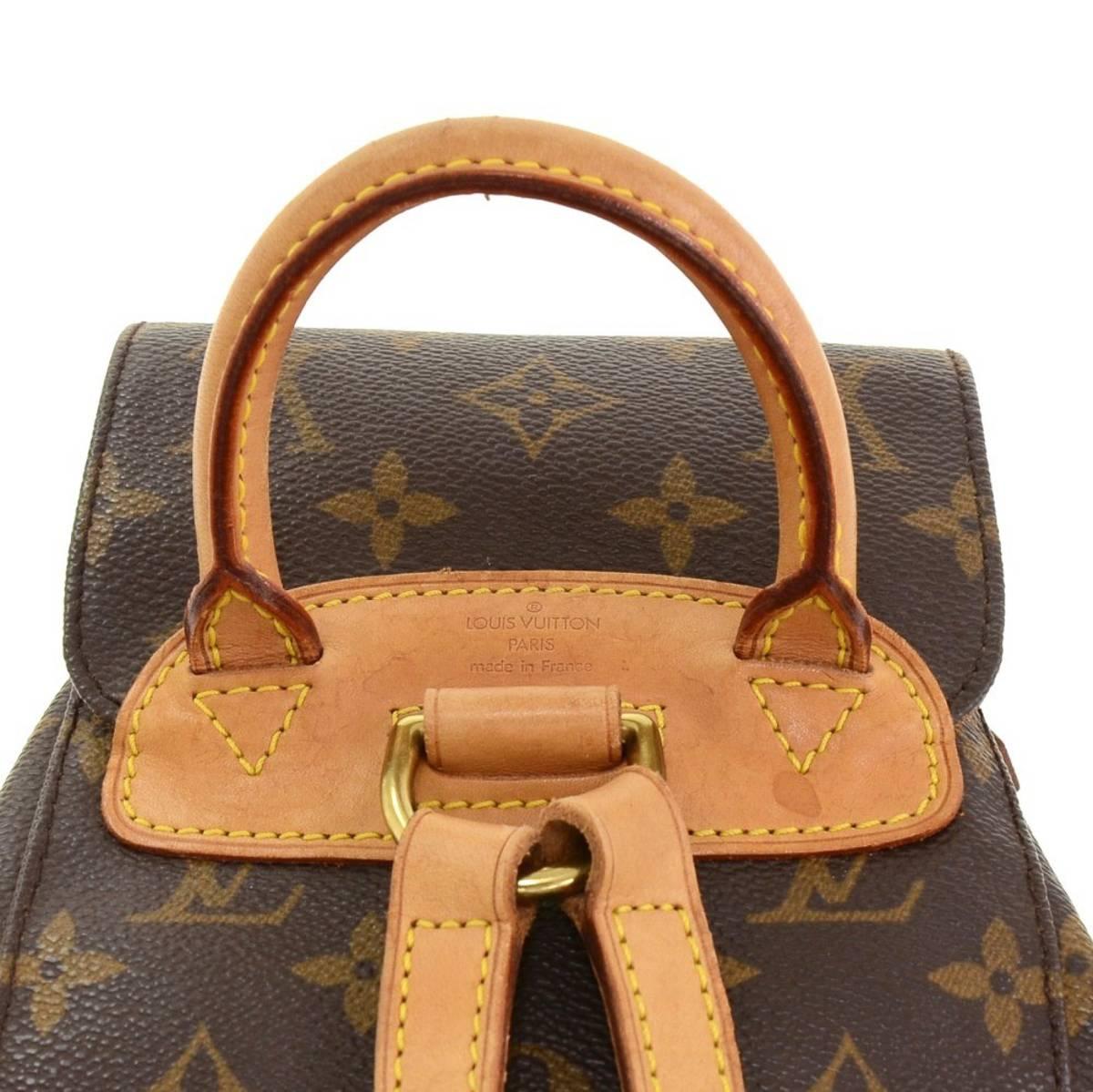 2000 Louis Vuitton Brown Classic Monogram Canvas Mini Montsouris Backpack 4