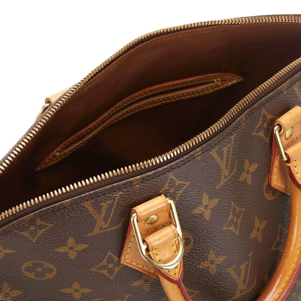 2000s Louis Vuitton Brown Classic Monogram Canvas Alma MM 4